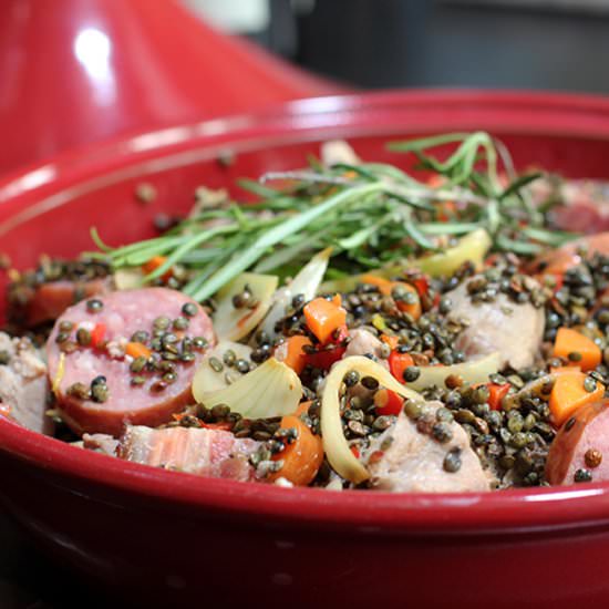 Petit Sale with Puy Lentils