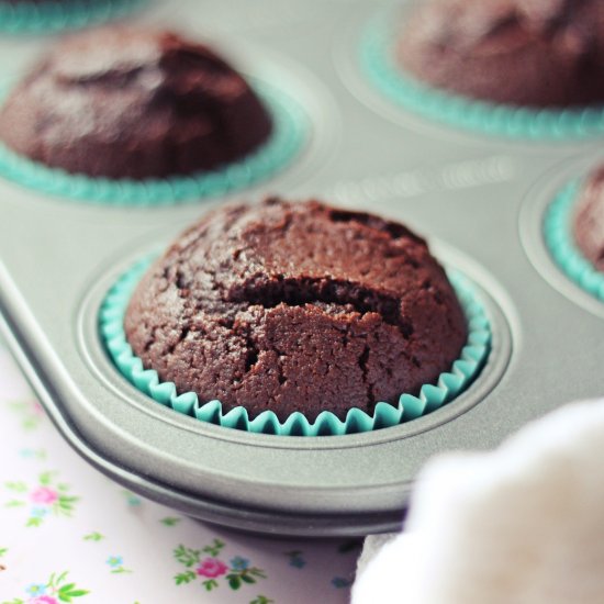 Chocolate Blueberry Cupcakes