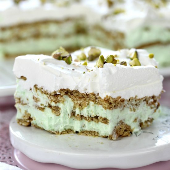 Pistachio Ice Box Cake