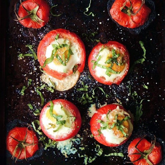 Baked Tomato Breakfast Cups