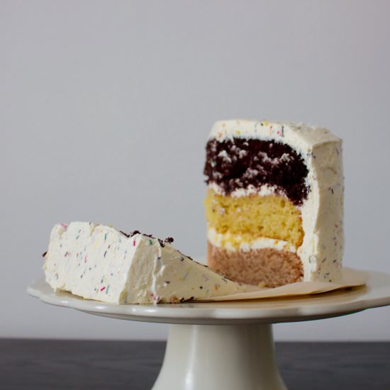 Vegan Neapolitan Cake