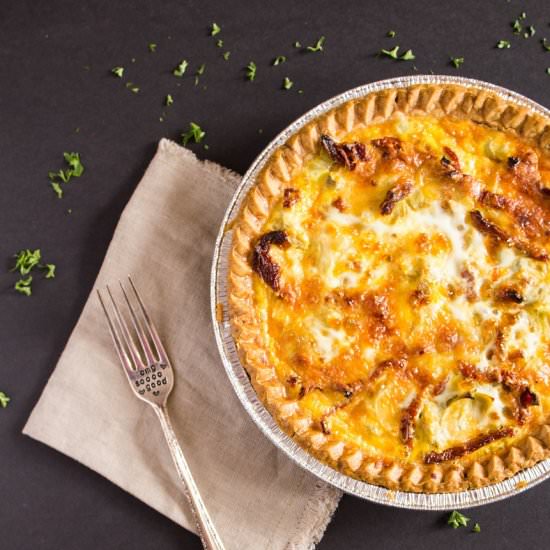 Artichoke Sun-Dried Tomato Quiche