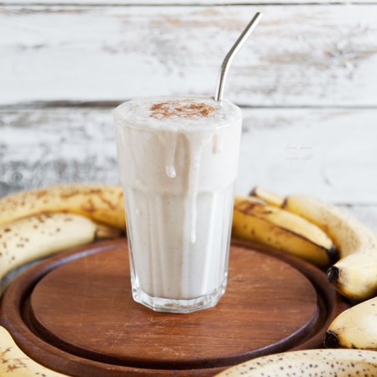 Vegan banana milkshake