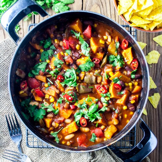 Meat Lover’s Vegetarian Chilli