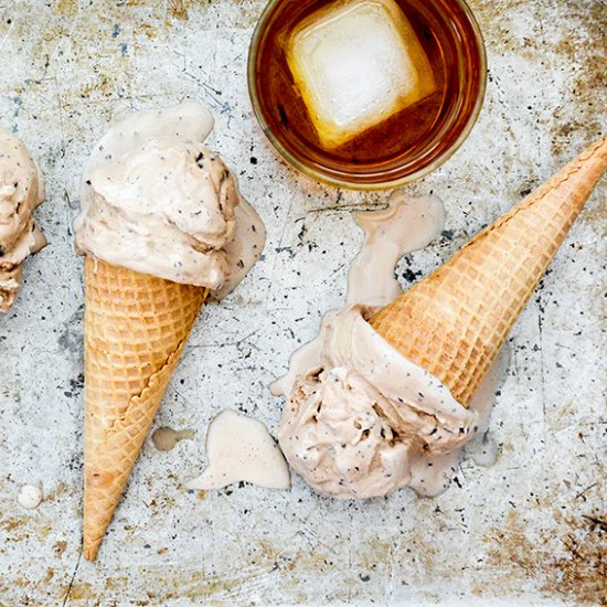 Bourbon and Brown Sugar Ice Cream