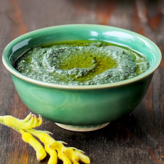 Roasted Poblano Spirulina Pesto