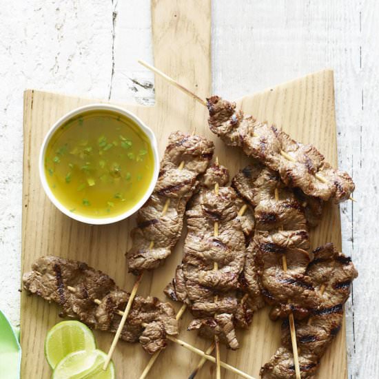 Flank Steak Skewers