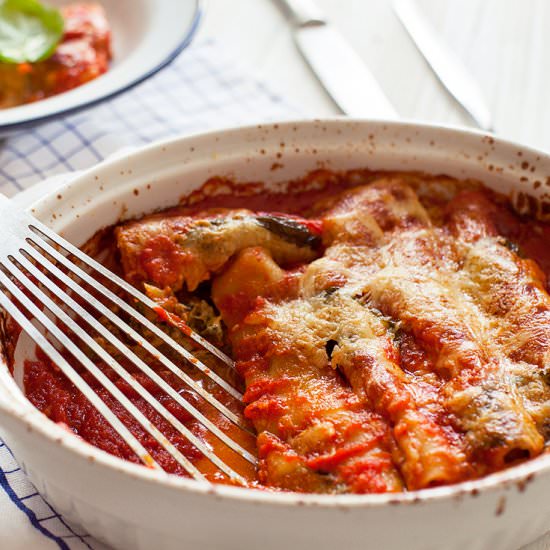 Asparagus and Zucchini Cannelloni