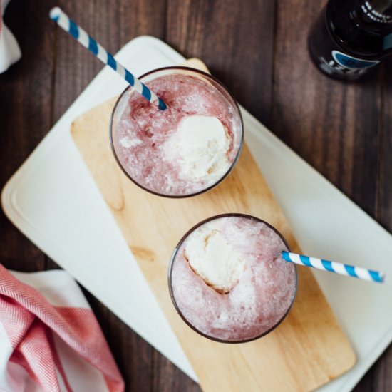 Blueberry Vanilla Bean Floats