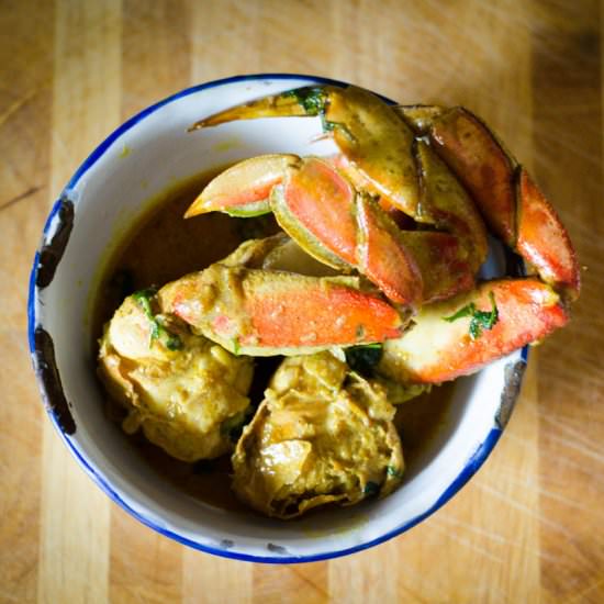 Kekra {Spiced Crab Curry}