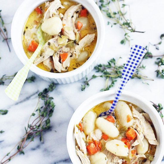 Chicken and Gnocchi Dumpling Soup