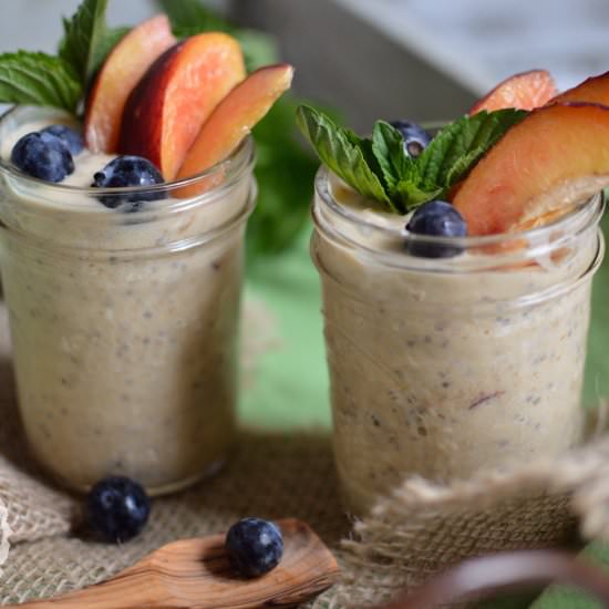 Peaches & Cream Overnight Oats