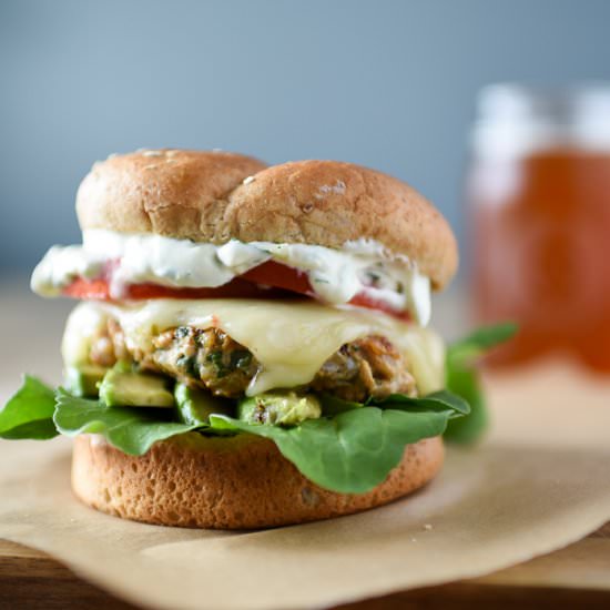 Tequila Lime Chicken Burger