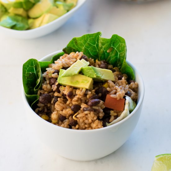 Vegan Chipotle Burrito Bowls