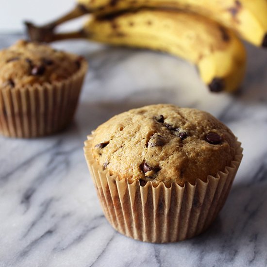 Peanut Butter Banana Muffins