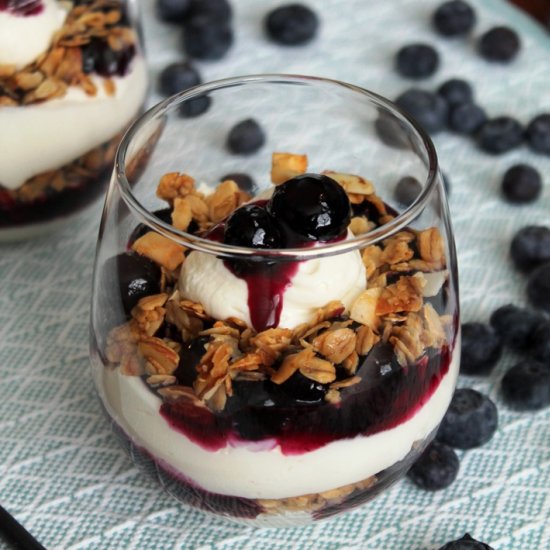 Blueberry-Lime Cheesecake Parfaits