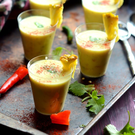 Chilled Pineapple Soup Shots