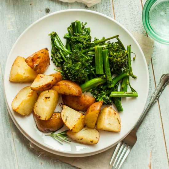 Buttered Roasted Miso Potatoes