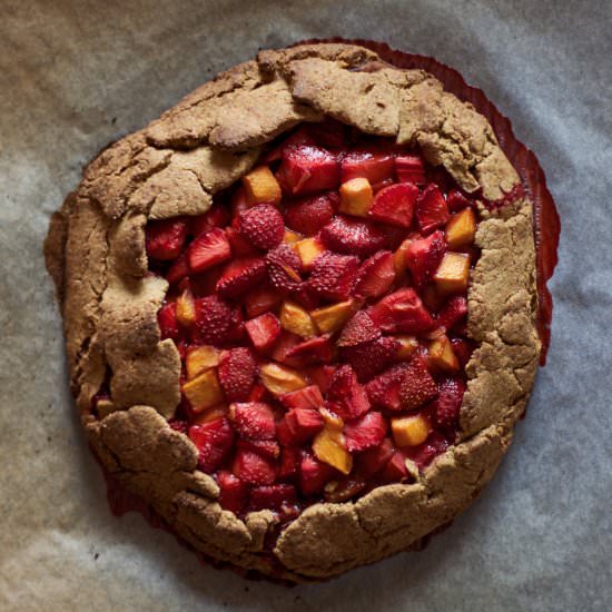 Strawberries & Mango Galette