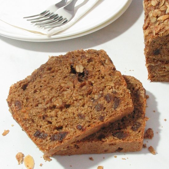 Apricot Almond Streusel Bread