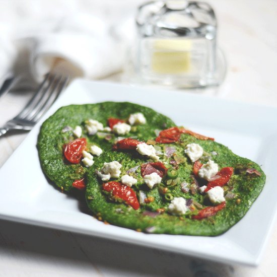 Spinach Oatmeal Pancakes