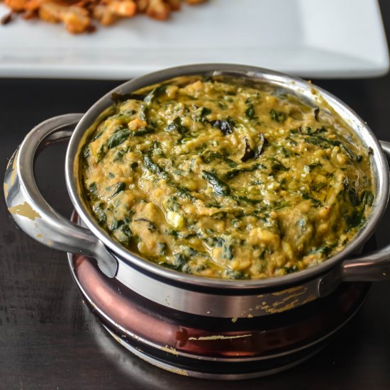 Spinach with Lentils/ Keerai Molago