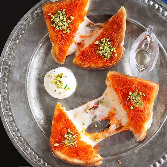 Kanafeh Grilled Cheese Sandwich