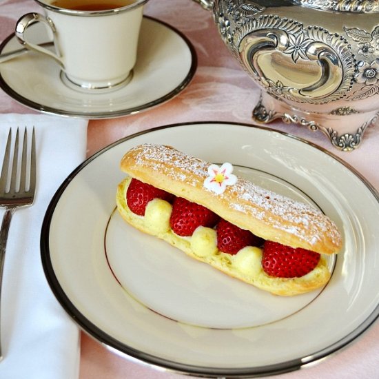 Strawberry Eclairs