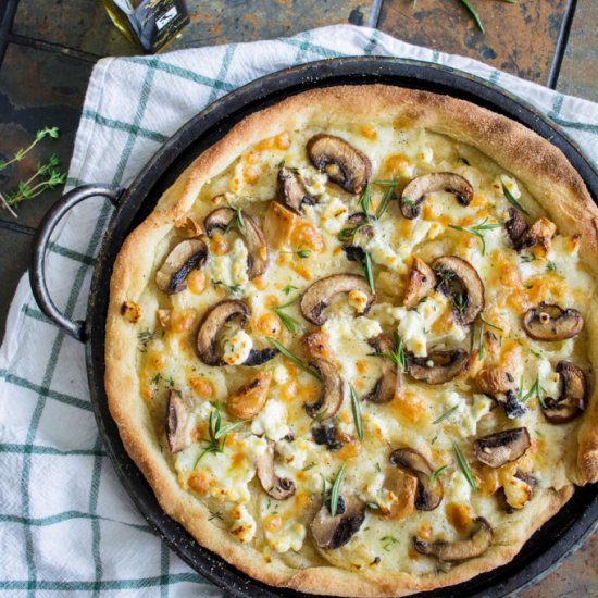 Mushroom Pizza Bianco