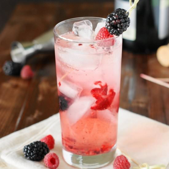 Champagne Cobbler Cocktail