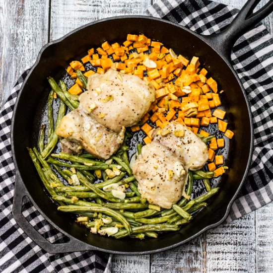 One Skillet Roasted Chicken