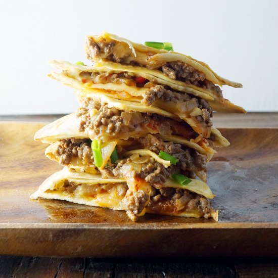 Korean Beef Quesadillas