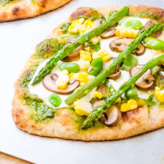 Grilled Veggie Flatbread Pizza