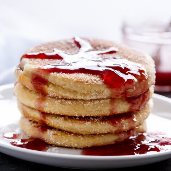 Jam (Jelly) Donut Pancakes