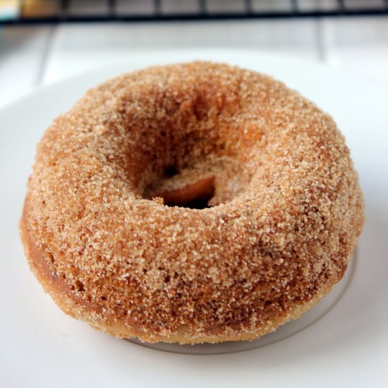 Baked Cinnamon-Sugar Banana Donuts