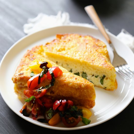 Fried Burrata Caprese Sandwich