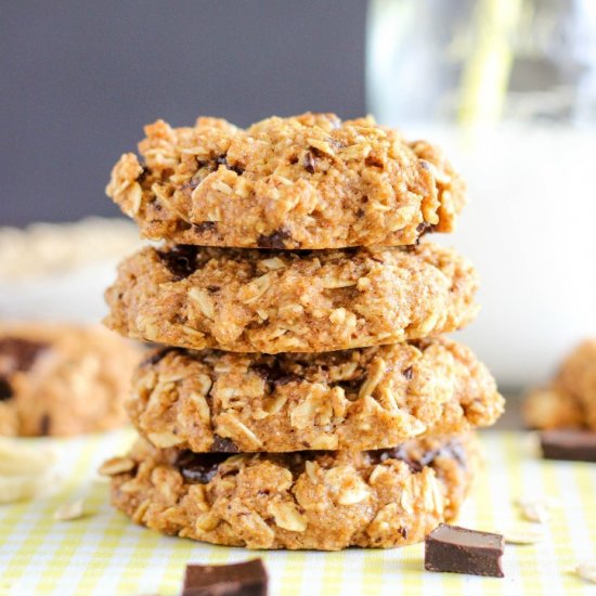 Chocolate Banana Oatmeal Cookies