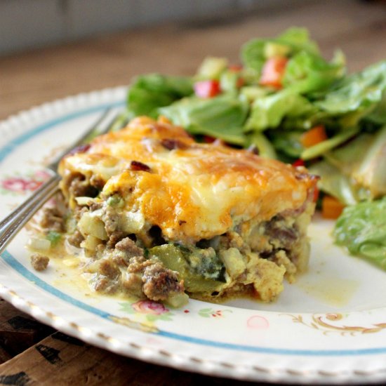 Bacon Cheeseburger Casserole