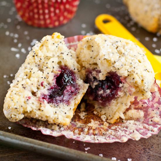 Raspberry Lemon Poppyseed Muffins