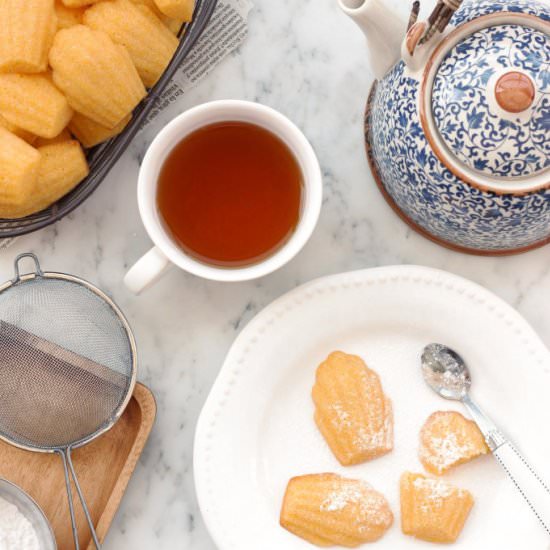 Gluten-free Cornbread Madeleines