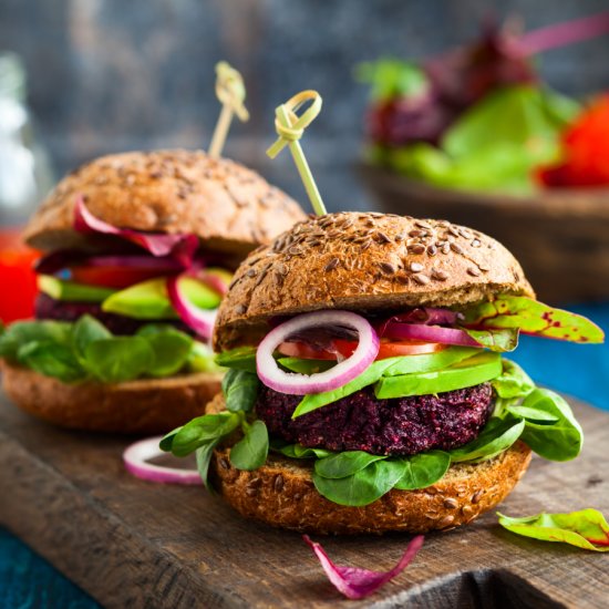 Beet Burger Sliders