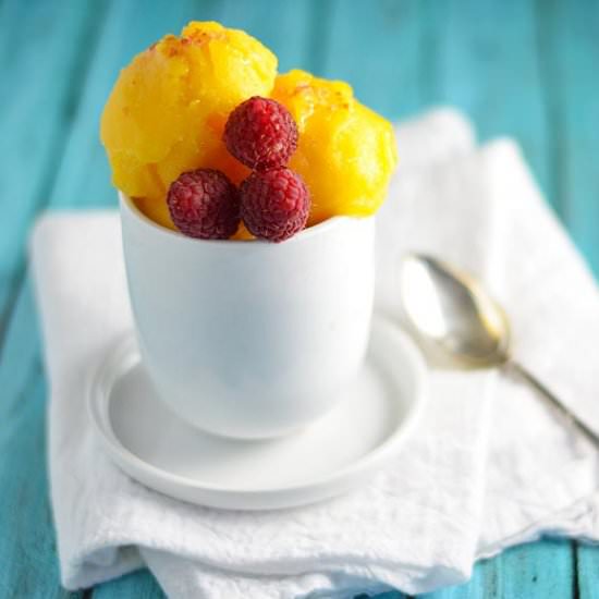 Mango Mezcal Sorbet