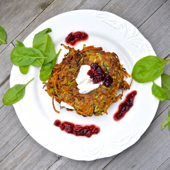 Zucchini and Sweet Potato Fritters