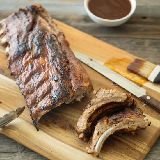 Barbecue Ribs with Spiced Rum Sauce