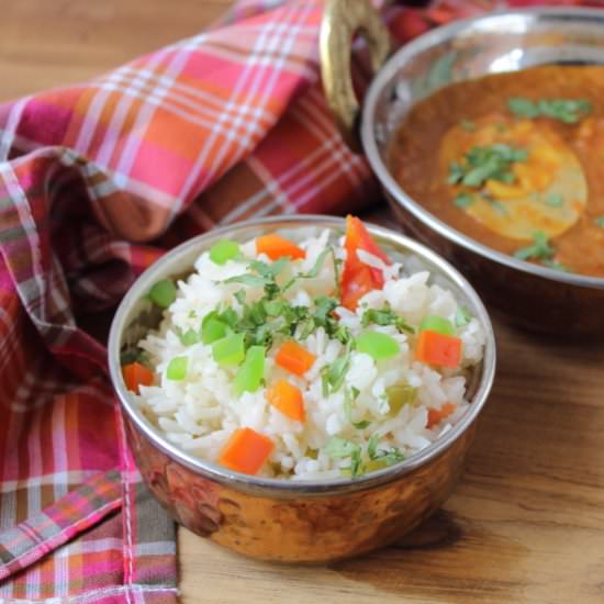 Sunday Pulav with Egg Curry