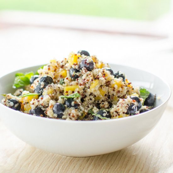 Mango Blueberry Quinoa Salad