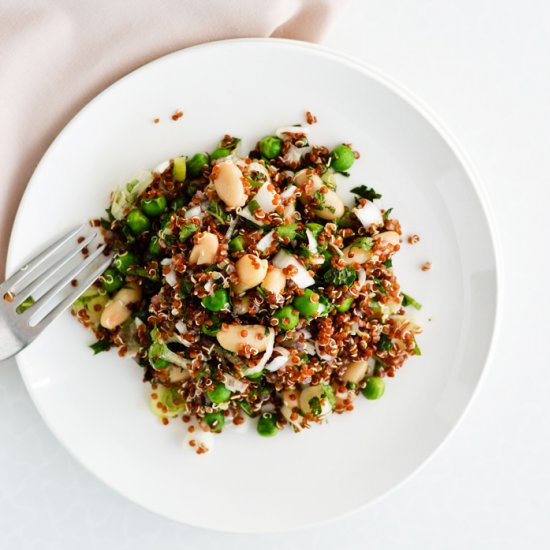 Refreshing Red Quinoa Salad