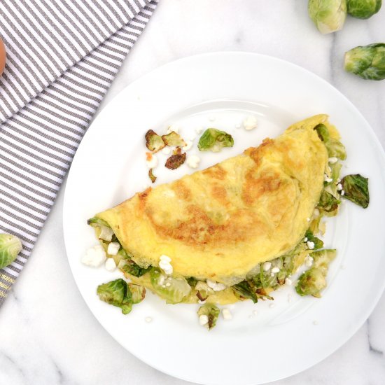 Brussel Sprout & Goat Cheese Omelette