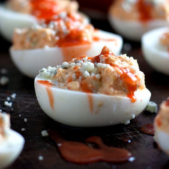 Buffalo Deviled Eggs