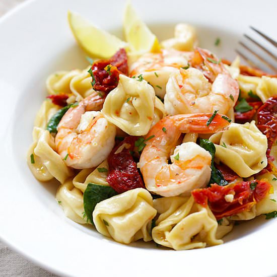 Garlic Shrimp Tortellini